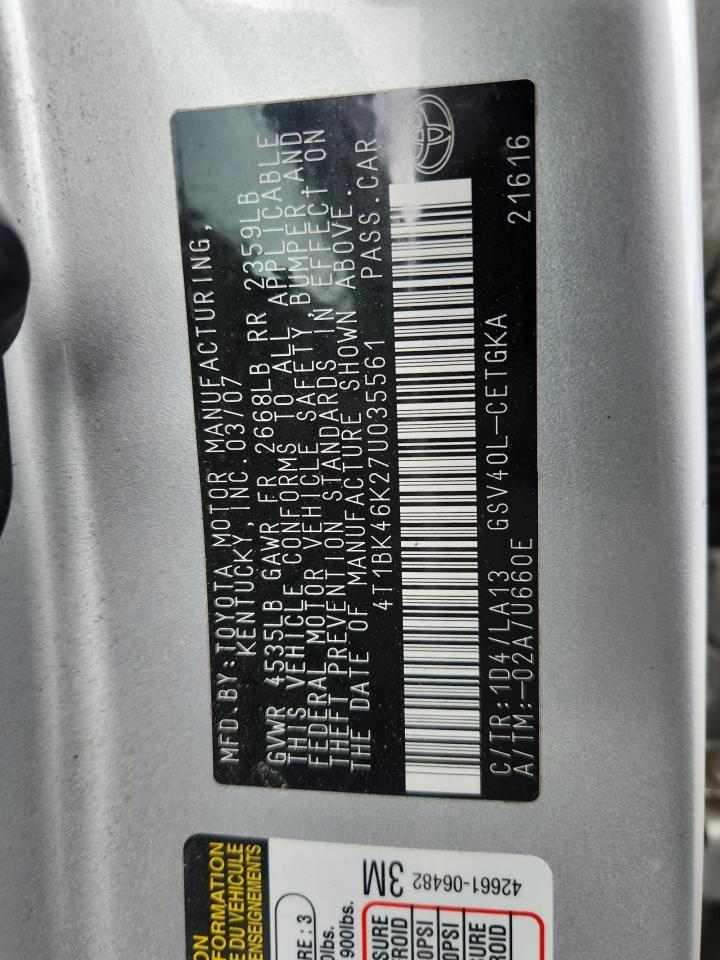 2007 TOYOTA CAMRY