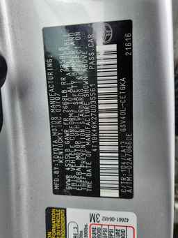 2007 TOYOTA CAMRY