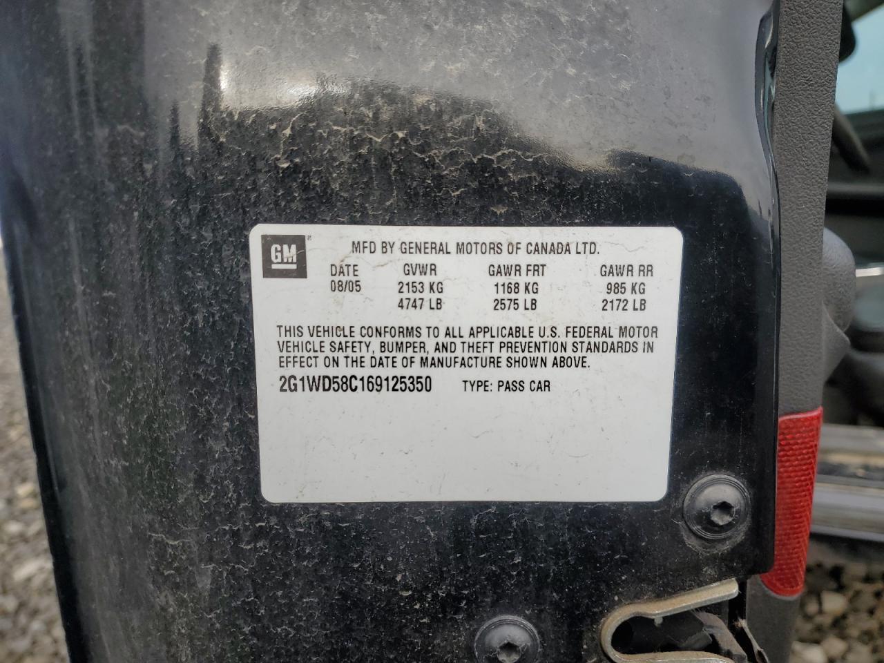 2006 CHEVROLET IMPALA