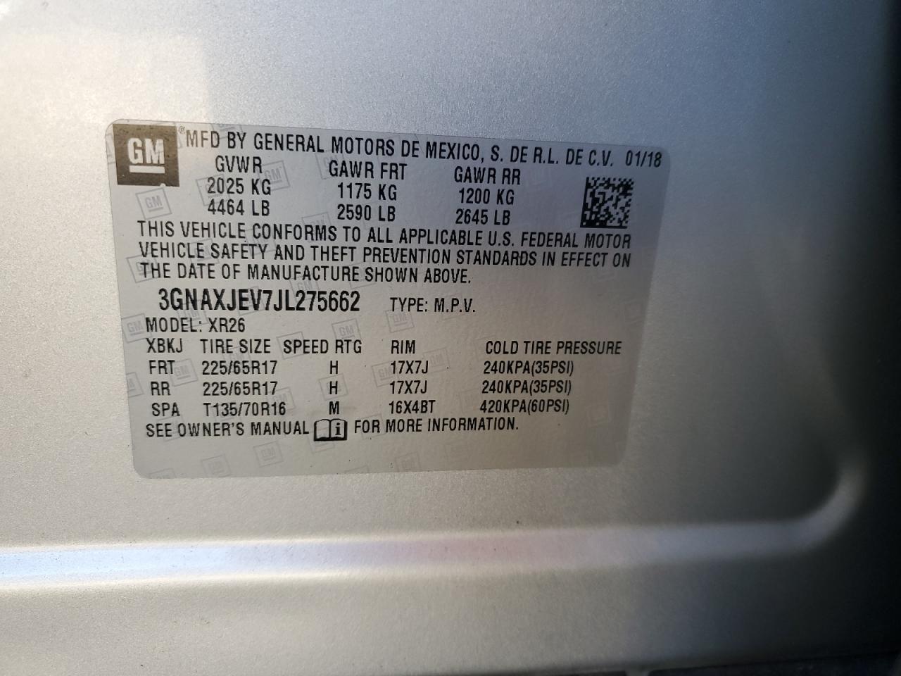 2018 CHEVROLET EQUINOX