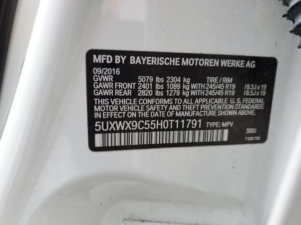 2017 BMW X3