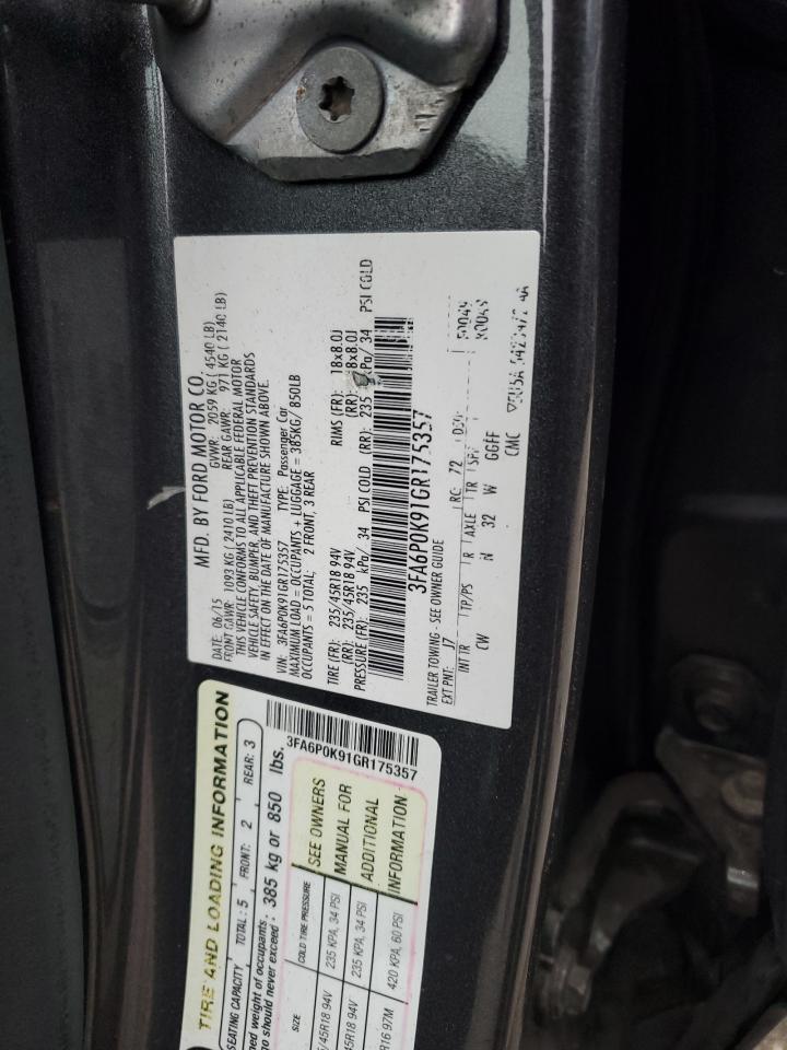 2016 FORD FUSION