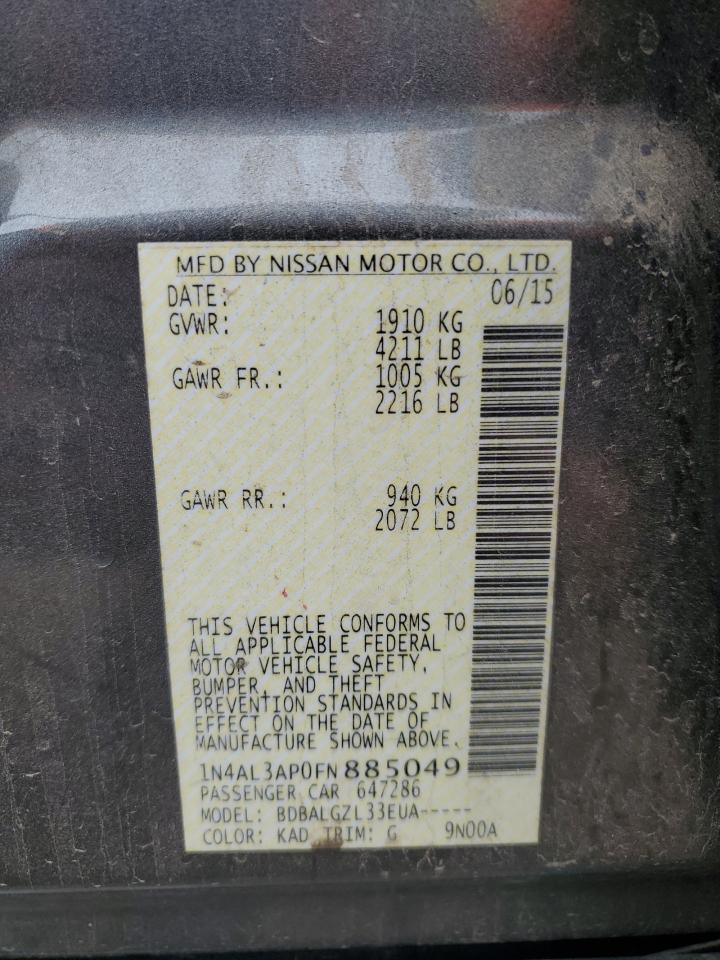 2015 NISSAN ALTIMA