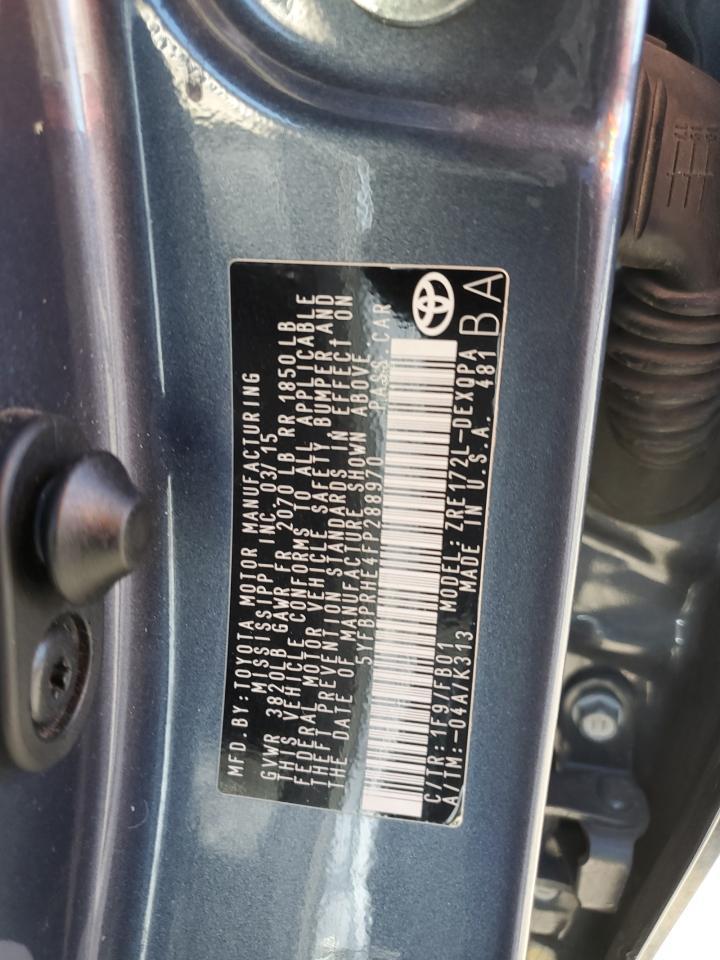 2015 TOYOTA COROLLA