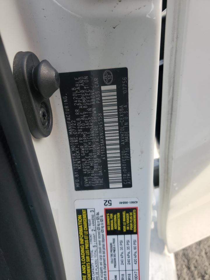 2022 TOYOTA CAMRY