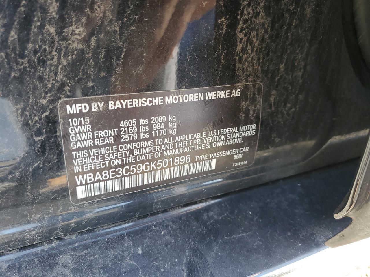2016 BMW 3 SERIES