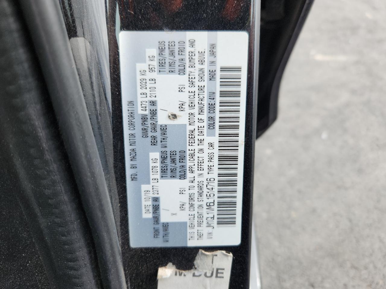 2020 MAZDA 6