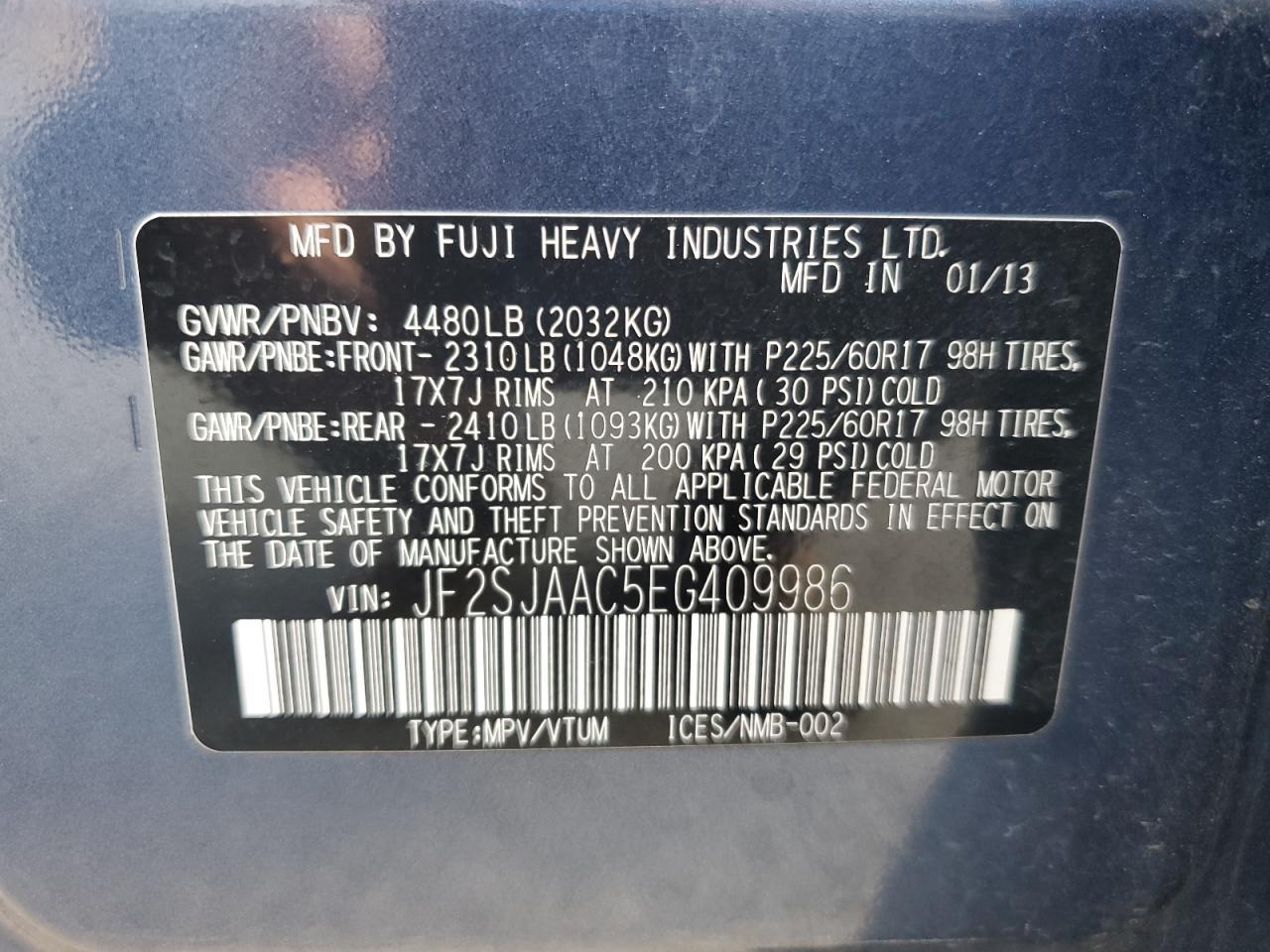 2014 SUBARU FORESTER