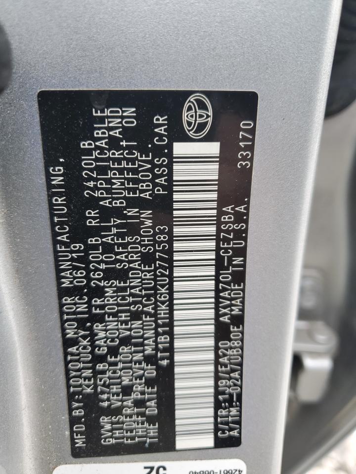 2019 TOYOTA CAMRY