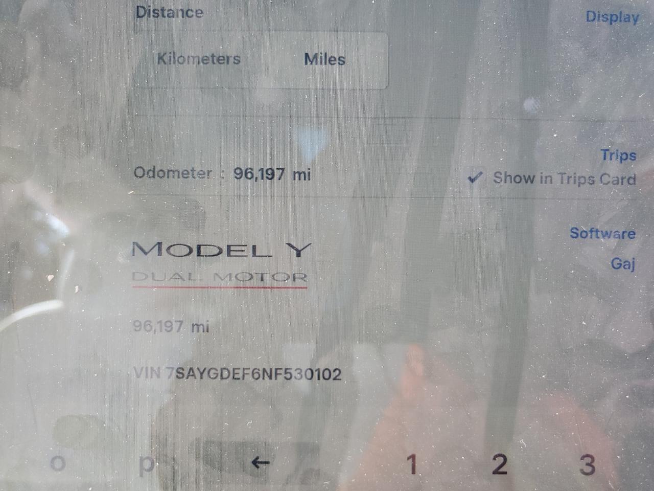 2022 TESLA MODEL Y