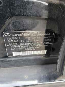 2013 HYUNDAI SONATA