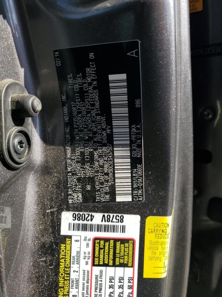 2014 TOYOTA SIENNA