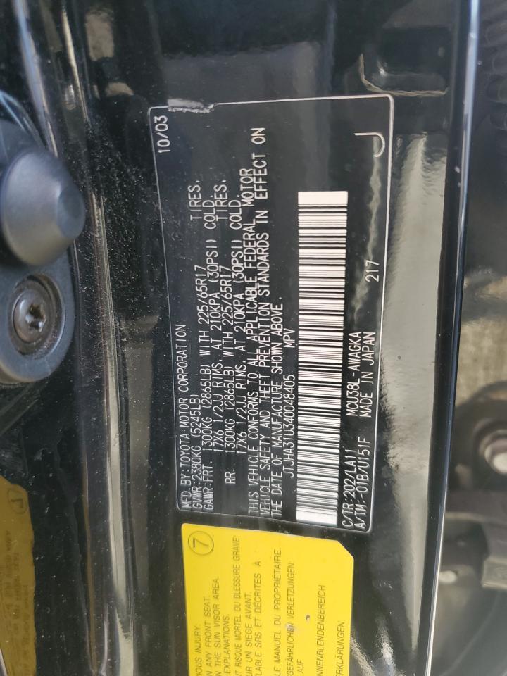 2004 LEXUS Rx 330