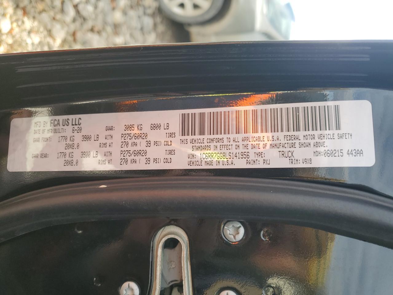 2020 RAM 1500