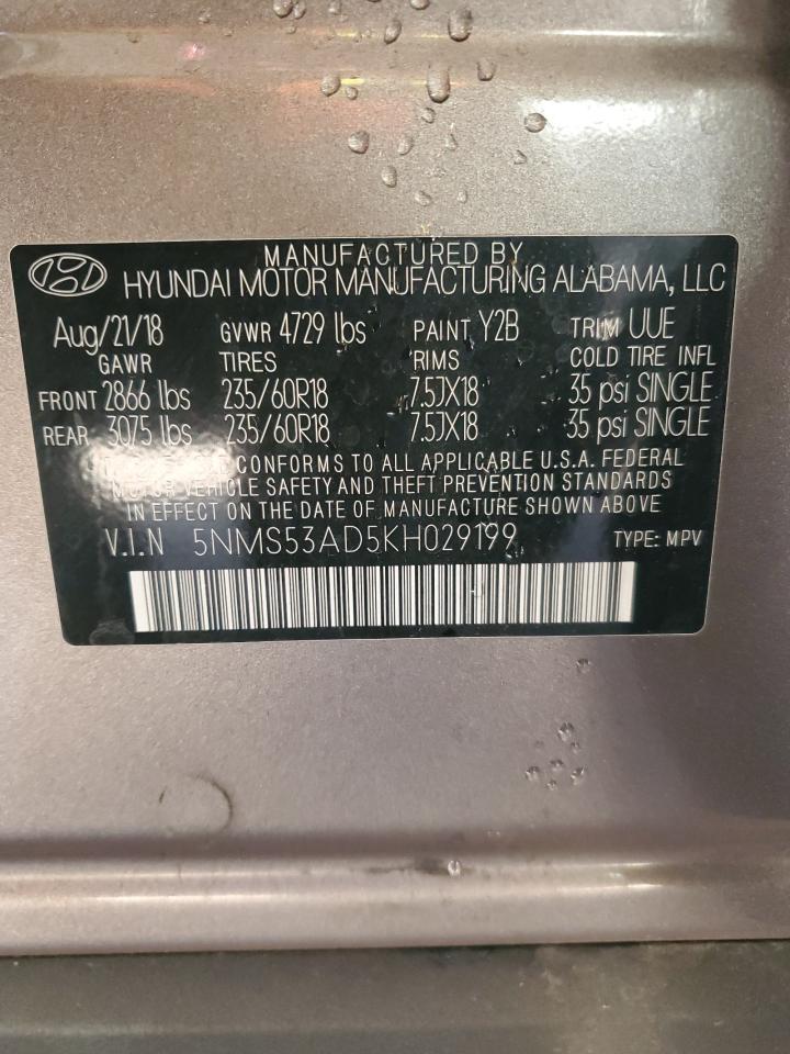 2019 HYUNDAI SANTA FE