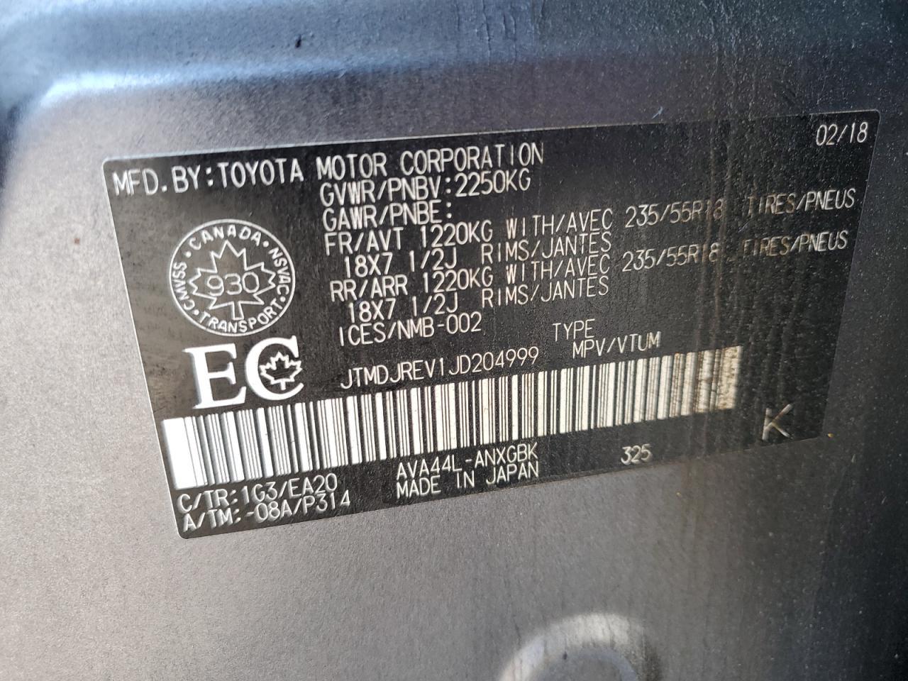 2018 TOYOTA RAV4