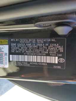 2007 TOYOTA CAMRY