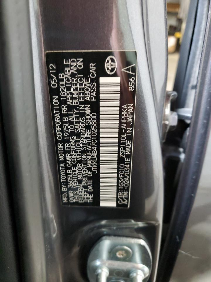 2012 TOYOTA SCION