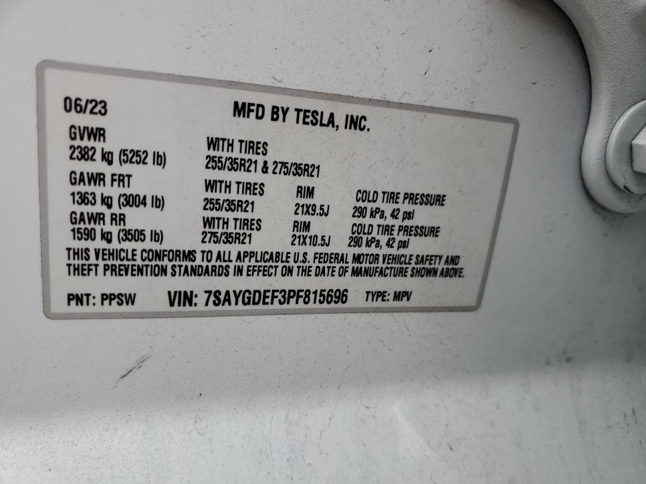 2023 TESLA MODEL Y