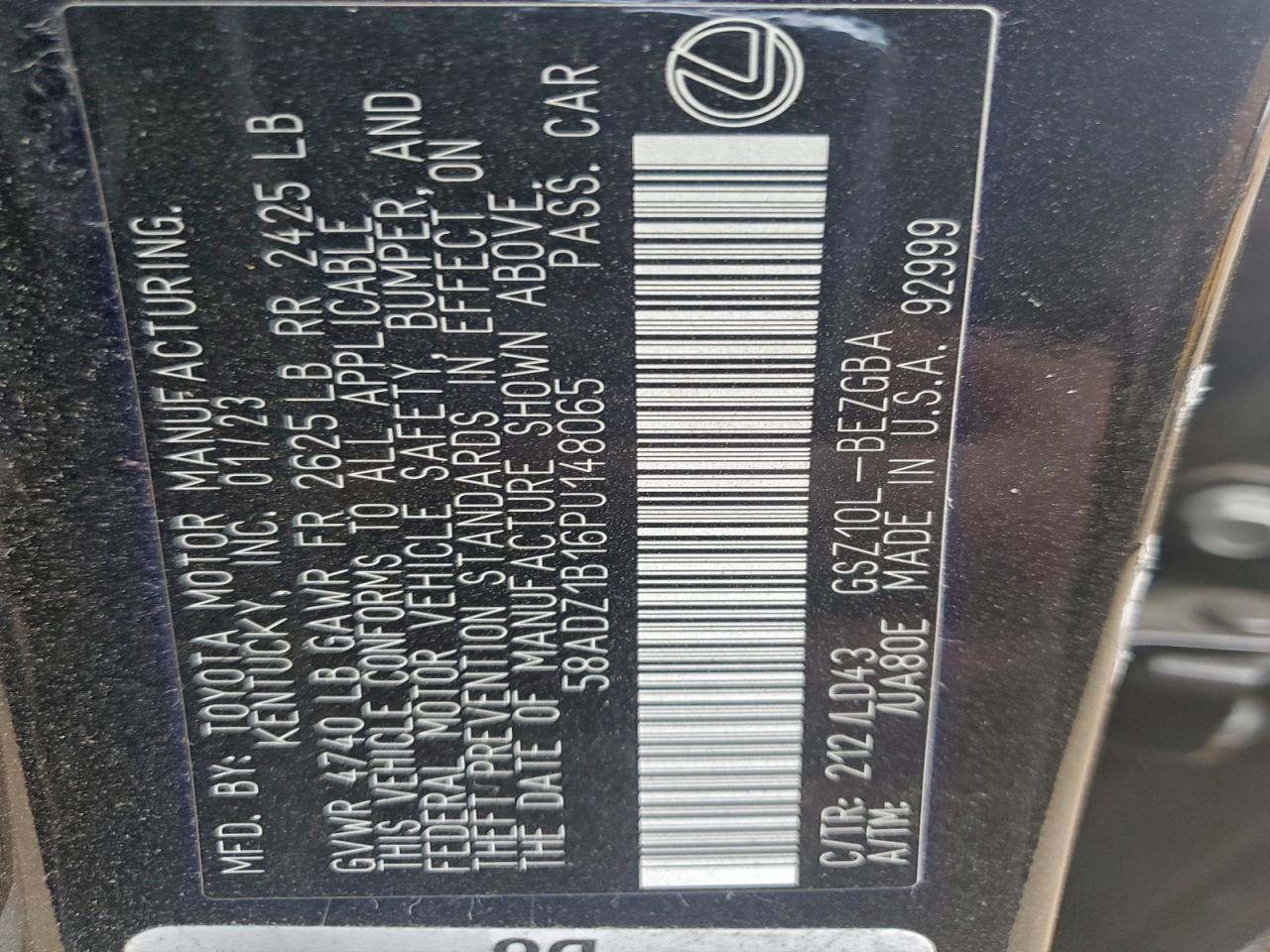 2023 LEXUS ES 350