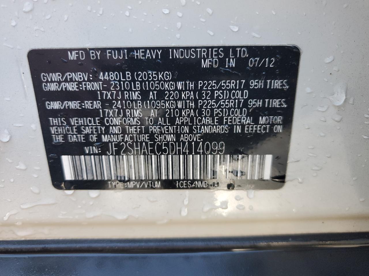 2013 SUBARU FORESTER