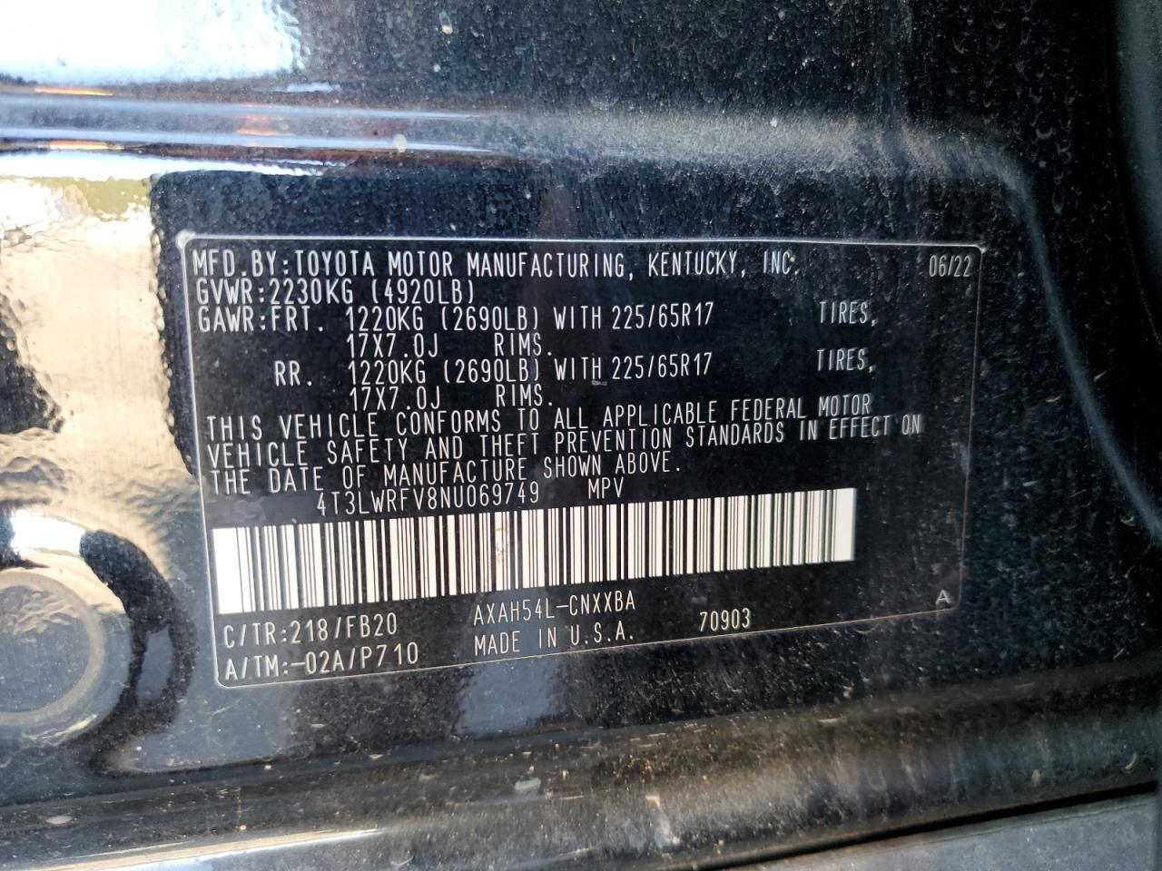 2022 TOYOTA RAV4