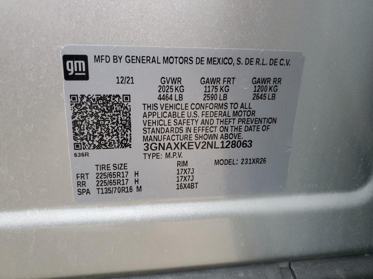 2022 CHEVROLET EQUINOX