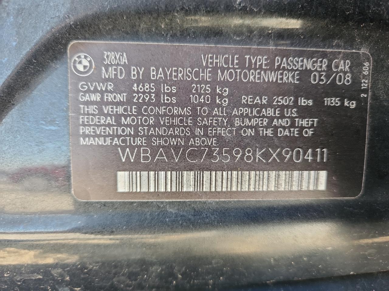 2008 BMW 3 SERIES