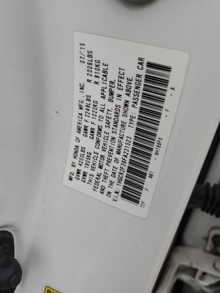 2015 HONDA ACCORD