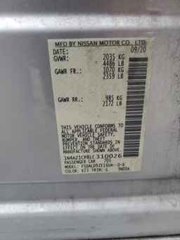 2020 NISSAN LEAF