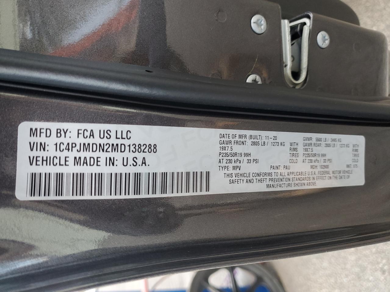 2021 JEEP CHEROKEE