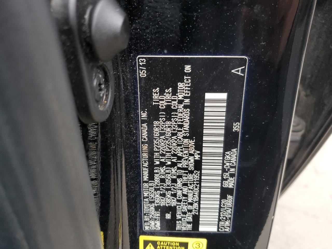 2013 LEXUS RX 350