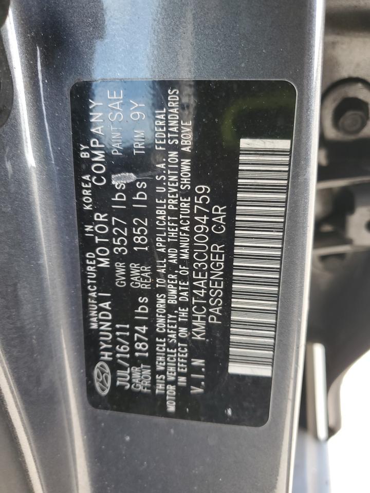 2012 HYUNDAI ACCENT