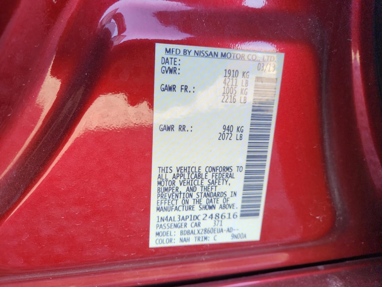 2013 NISSAN ALTIMA