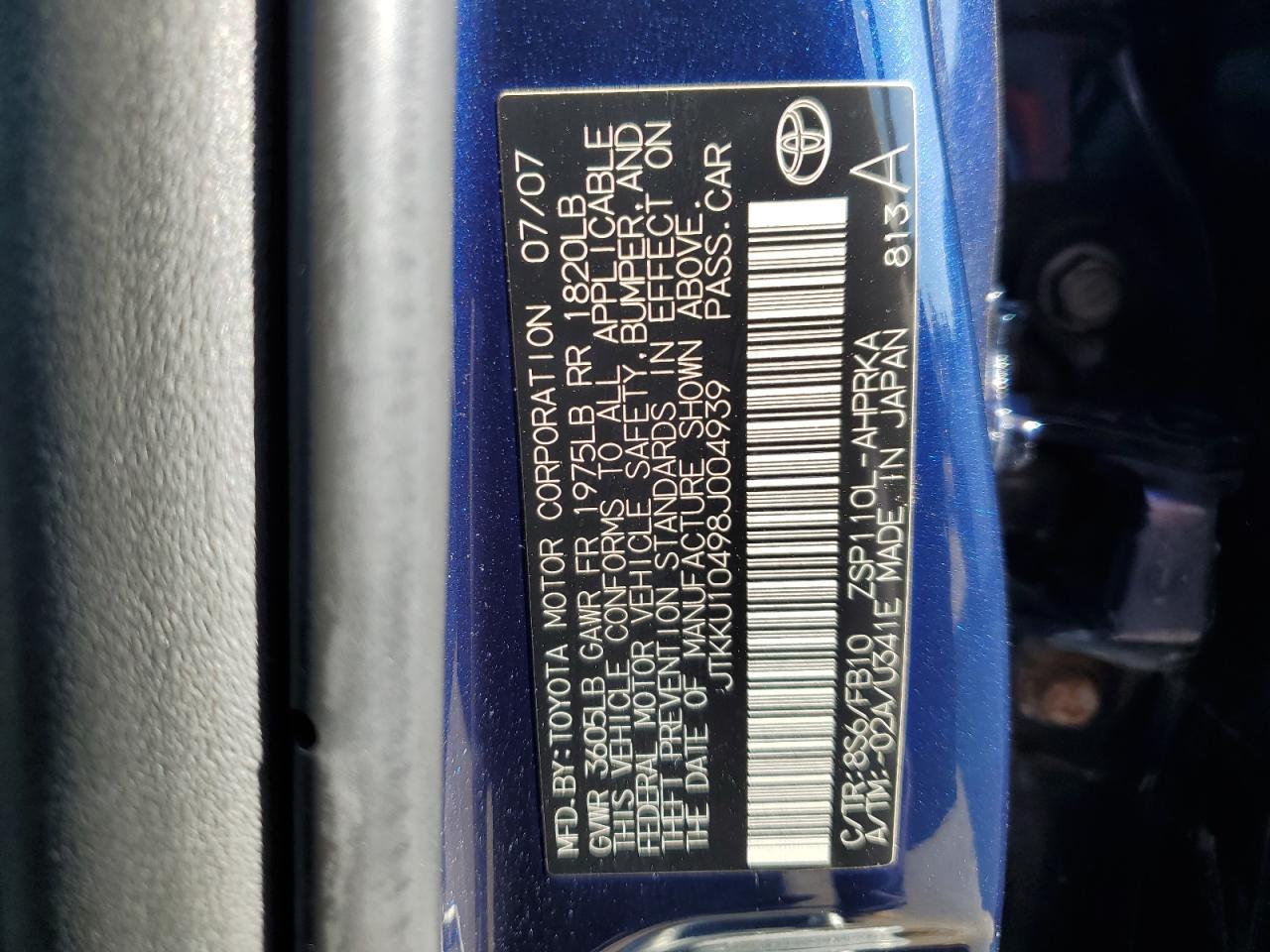 2008 TOYOTA SCION