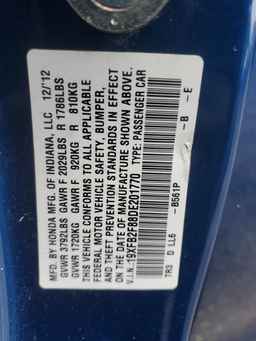 2013 HONDA CIVIC