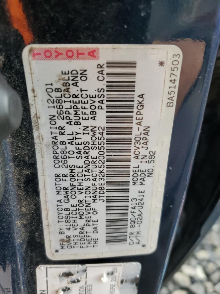 2002 TOYOTA CAMRY