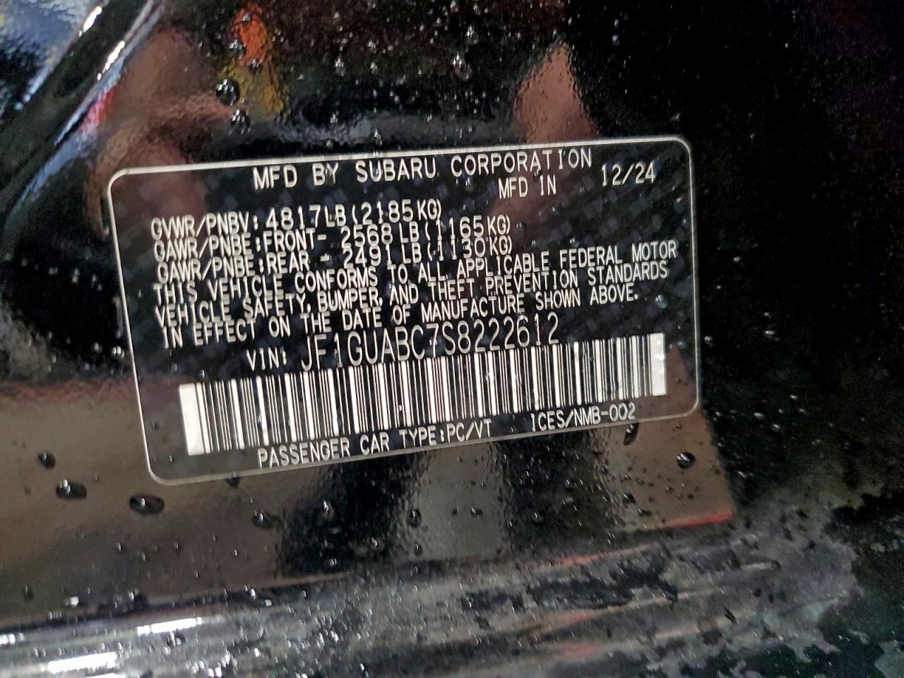 2025 SUBARU IMPREZA