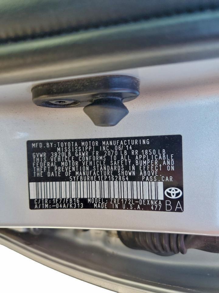 2014 TOYOTA COROLLA