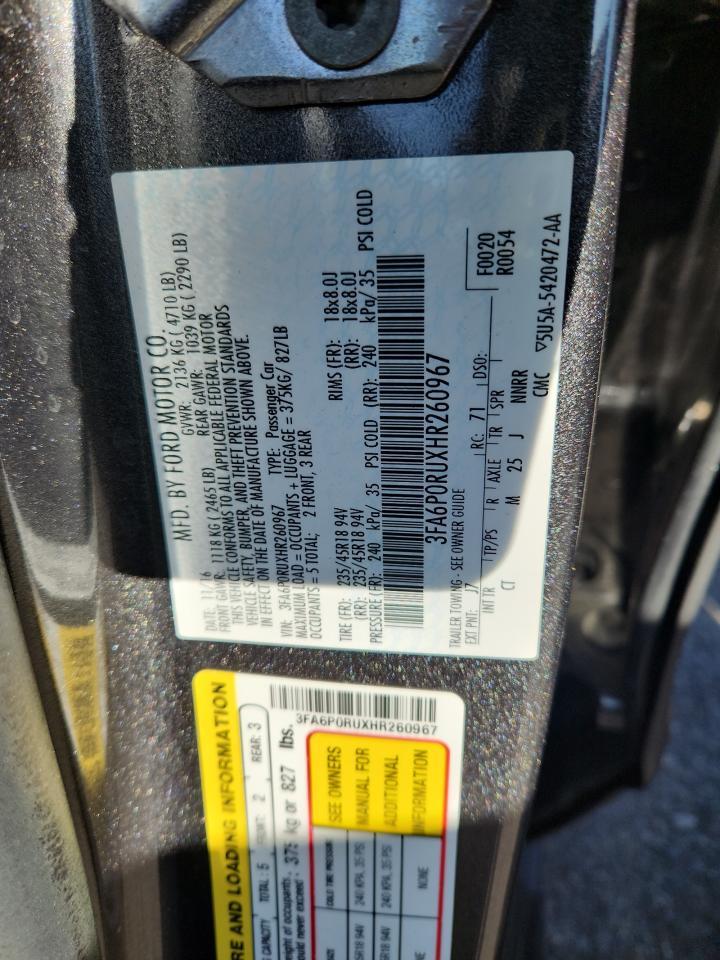 2017 FORD FUSION