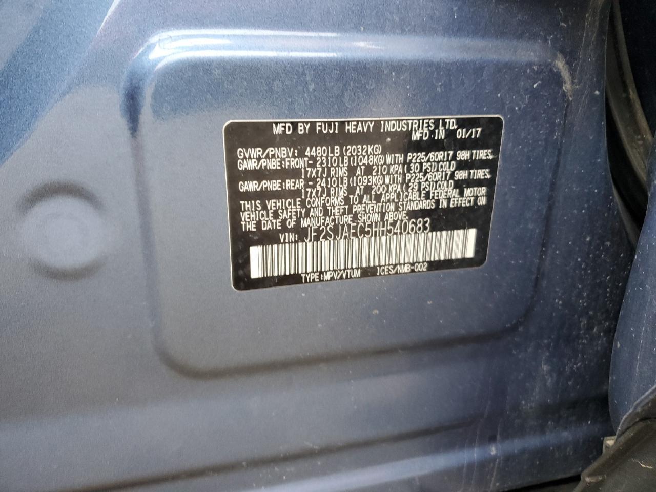 2017 SUBARU FORESTER