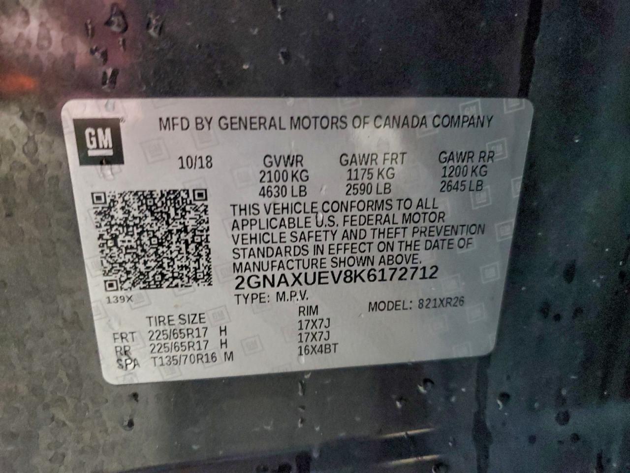 2019 CHEVROLET EQUINOX