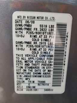 2009 INFINITI FX35