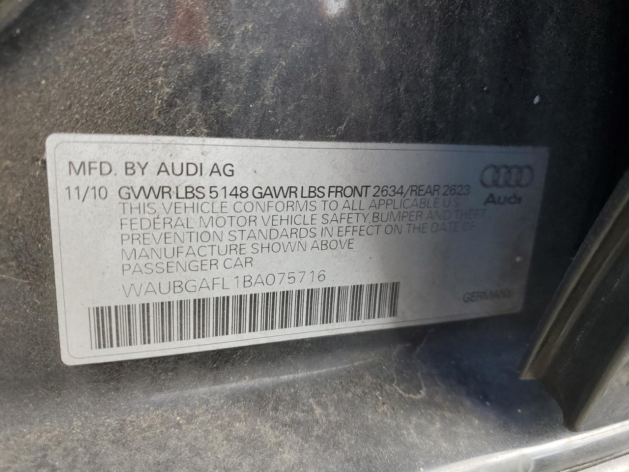 2011 AUDI S4