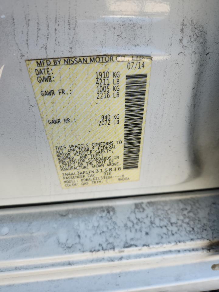 2015 NISSAN ALTIMA