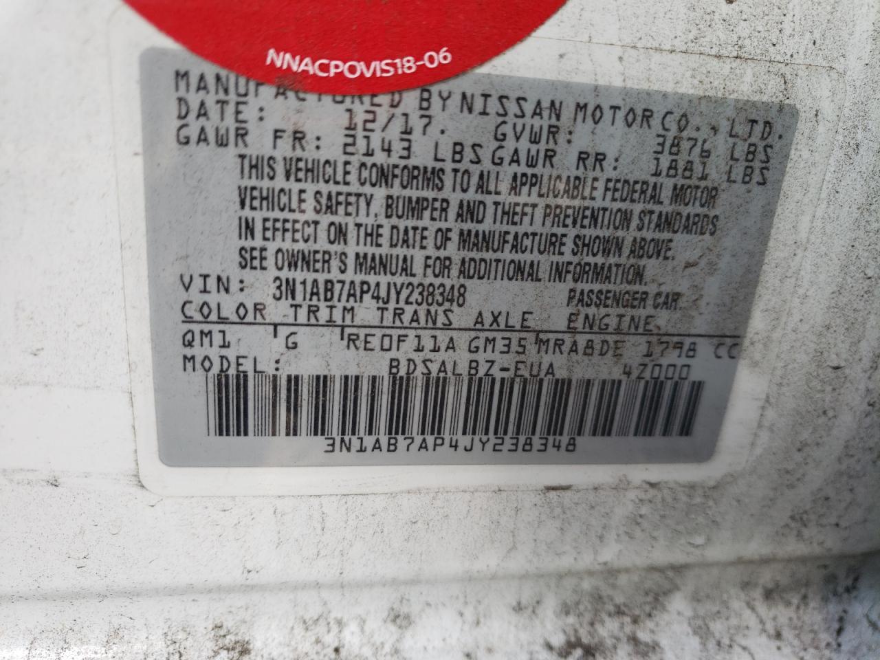 2018 NISSAN SENTRA