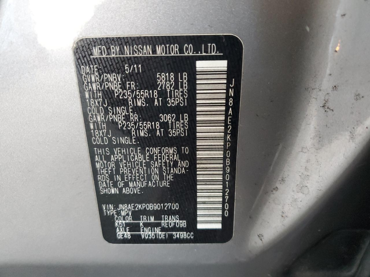 2011 NISSAN Quest