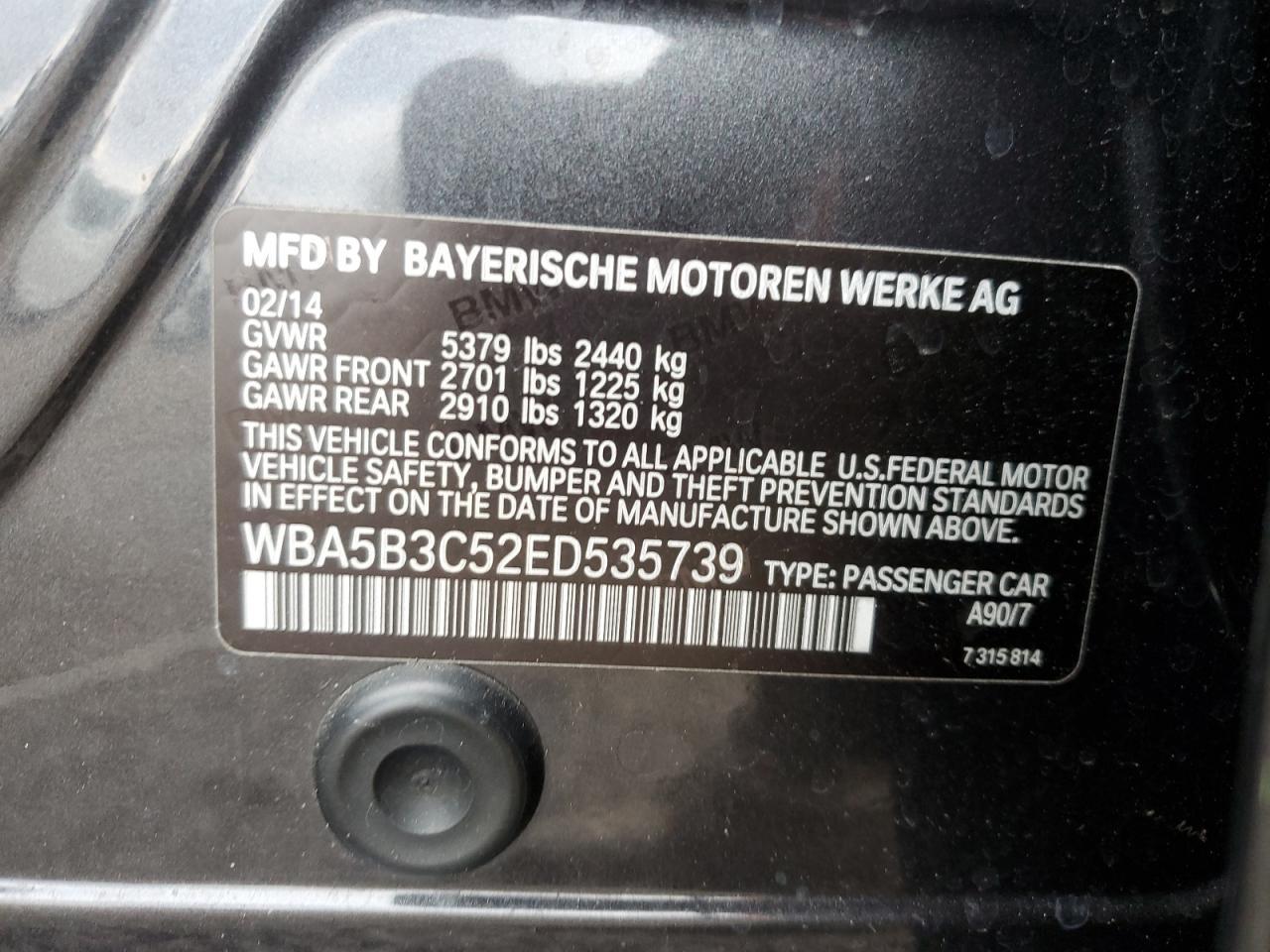 2014 BMW 5 series