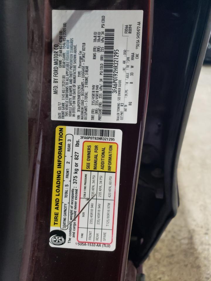 2017 FORD FUSION