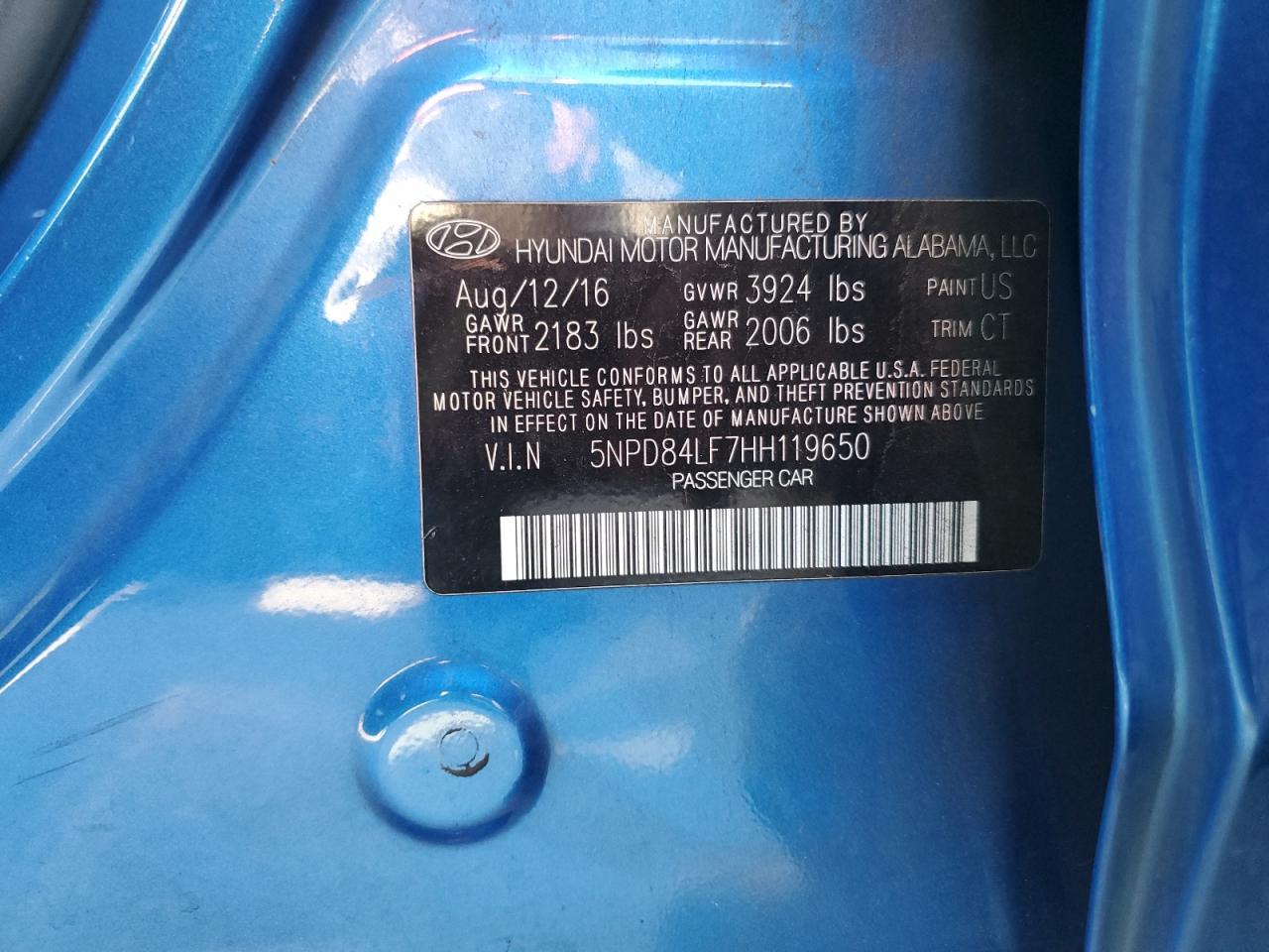 2017 HYUNDAI ELANTRA